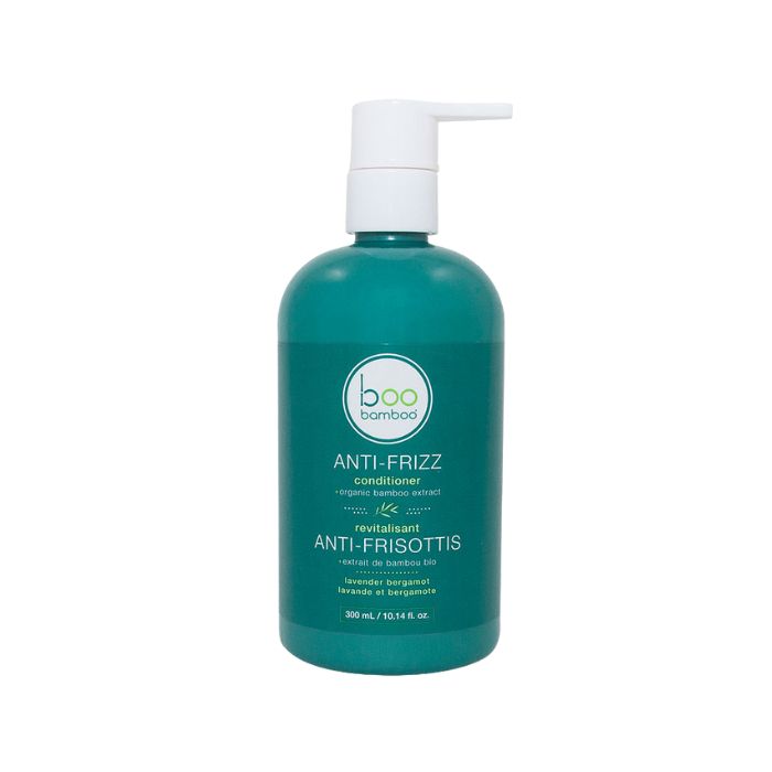 Anti-Frizz conditioner front view of 300ml bottle with pump.