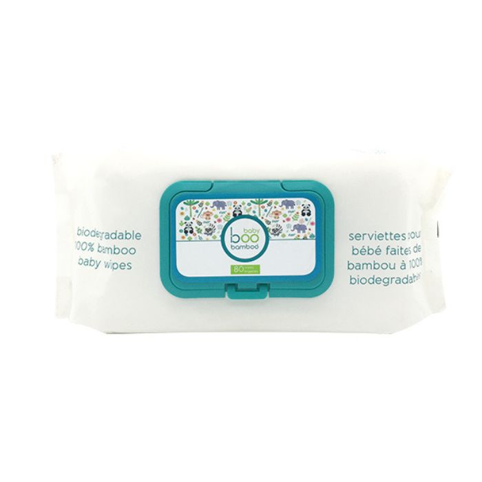 Baby wipes 80 pack front view of package