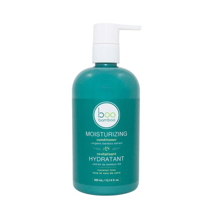 Moisturizing conditioner front view of 300ml bottle with pump.