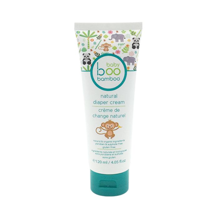 Natural Diaper Cream boo bamboo front view of 120ml tube
