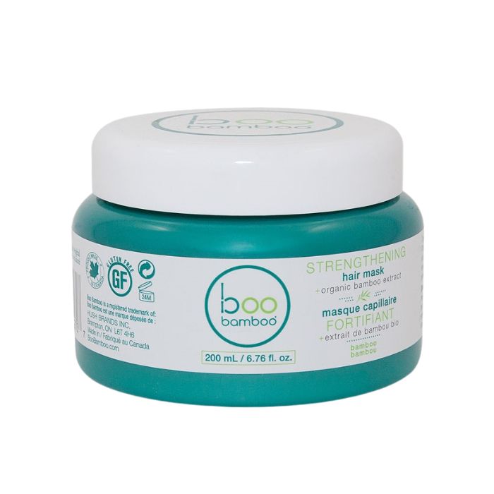 Strengthening Hair Mask boo bamboo front view of 200ml tub.
