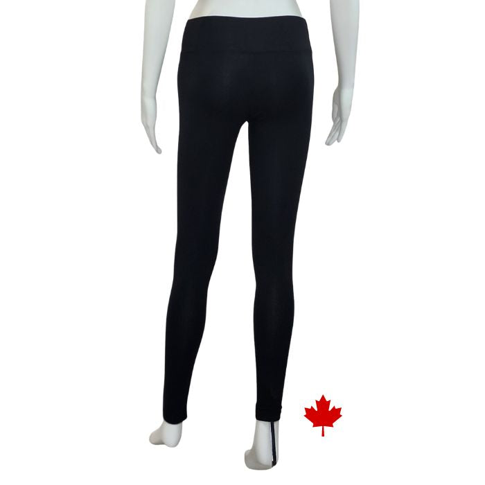 Olivia full length leggings black back view of leggings on mannequin