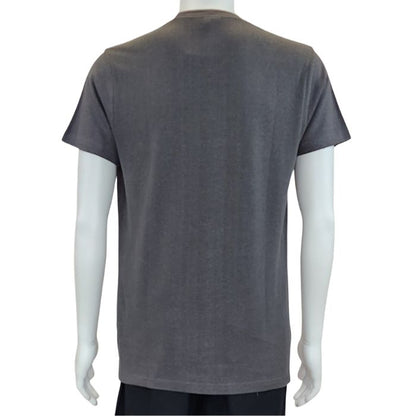 Charlie crew neck t-shirt charcoal grey back view of top on mannequin