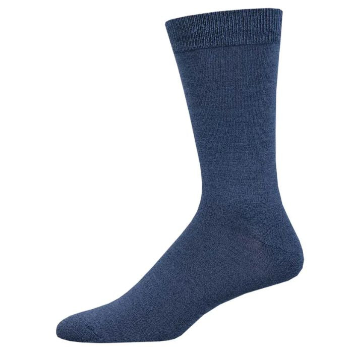 Dress sock navy blue crew sock