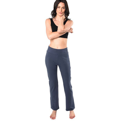 anchor blue emory pants full body front view on model
