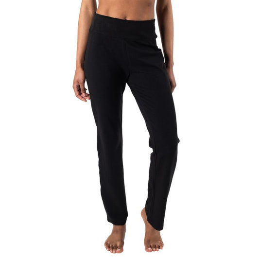 black emory pants front view bottoms on model