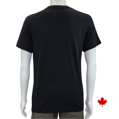 Lex crew neck t-shirt black back view top only on mannequin