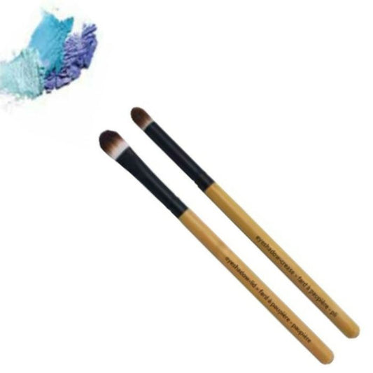 front view of lovely lid duos eyelid and crease makeup brushes