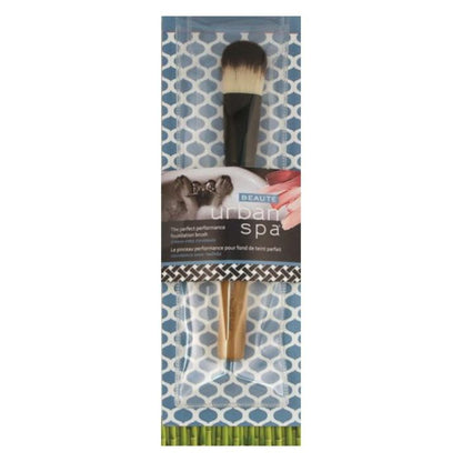 front view of the perfect foundation makeup brush in package